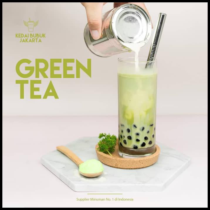 

05Qa Bubuk Minuman Bubble Powder Drink Green Tea Original Javaland 1Kg 33Zn