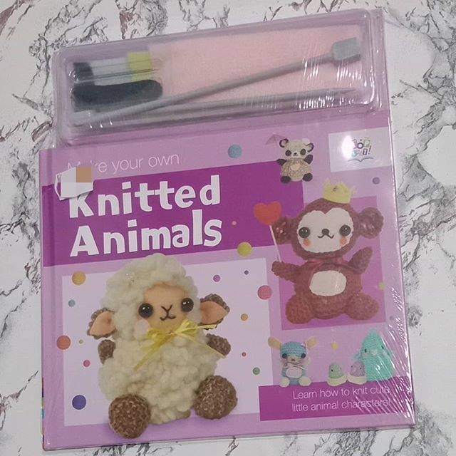 Knitted animals kerajinan tangan anak buku edukasi mainan aktivity book play kids toodlers child