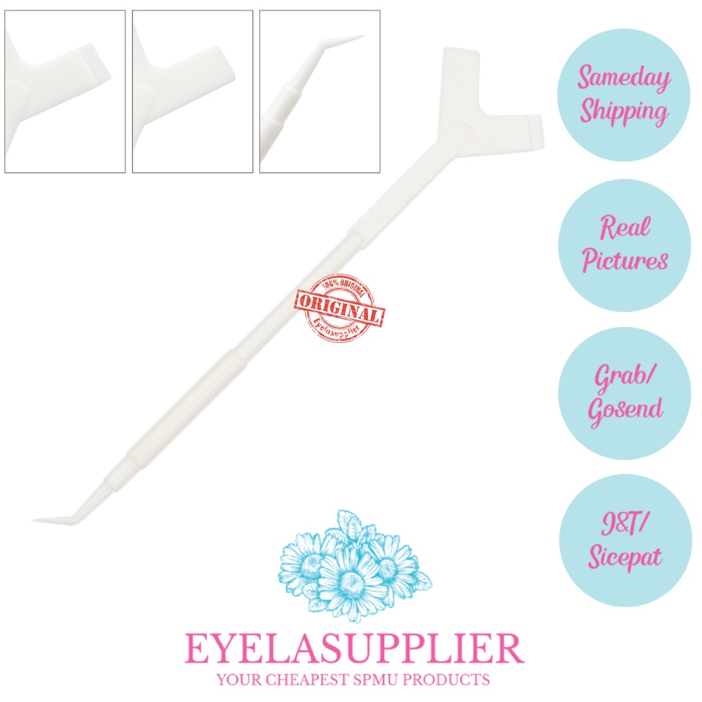 Spatula Lashlift Stick Lash Perm Y-Shape Y Shaped Lifting Pengeriting Bulu Mata Pemisah Pinset Lurus