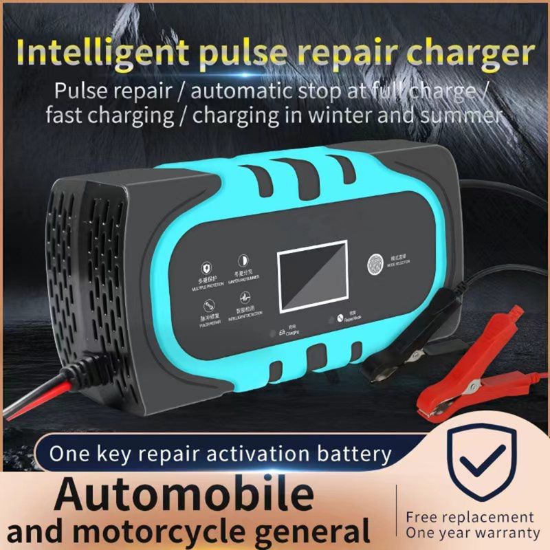KERNDY Charger Aki LED Layar 12V 20AH-120AH Mobil Motor /Alat Cas Aki KDY-20A