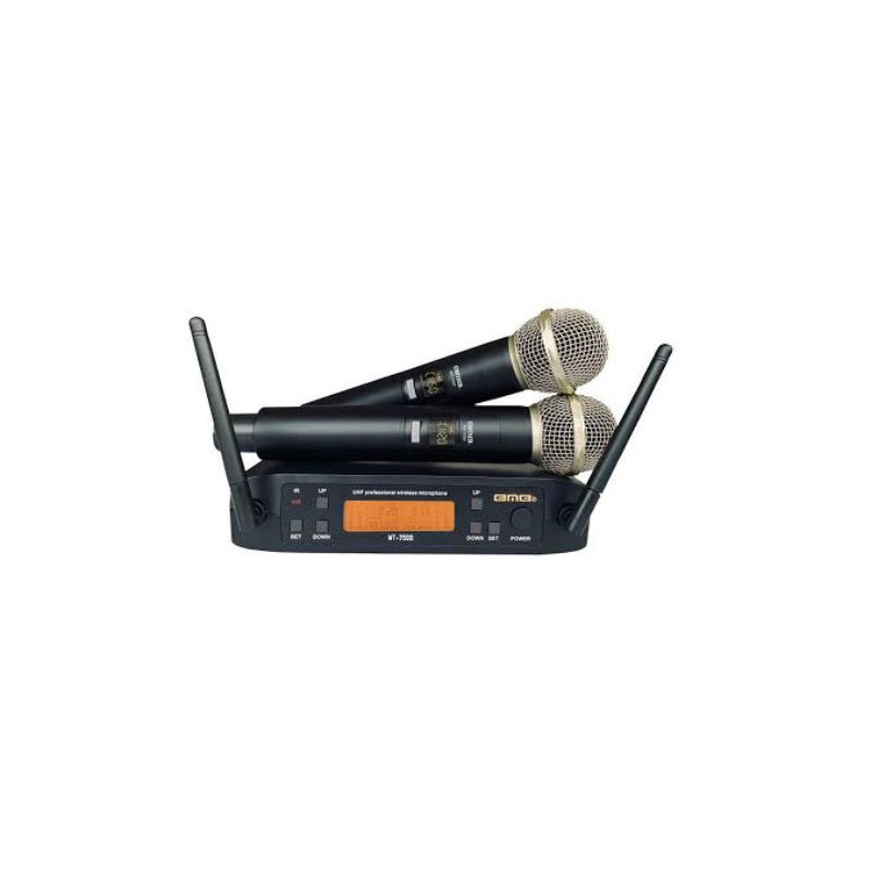 MIC WIRELESS BMB WT7500 ORIGINAL 2 MIC GENGGAM WT 7500