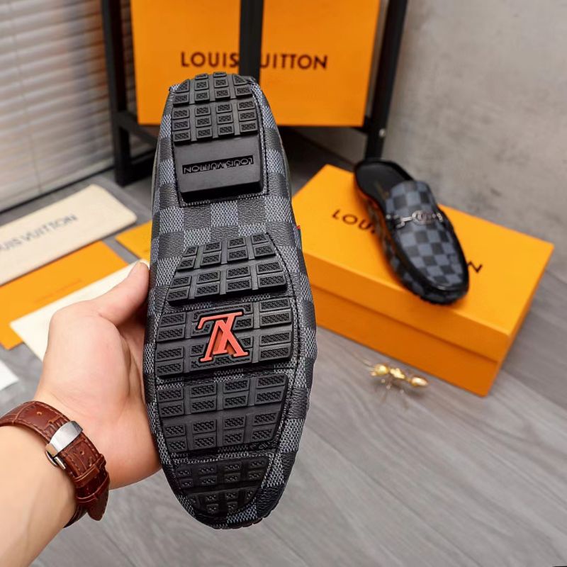 sandal sepatu pria lv mirror slide cowok lou is vuitton top Brand P1SHOES new styles