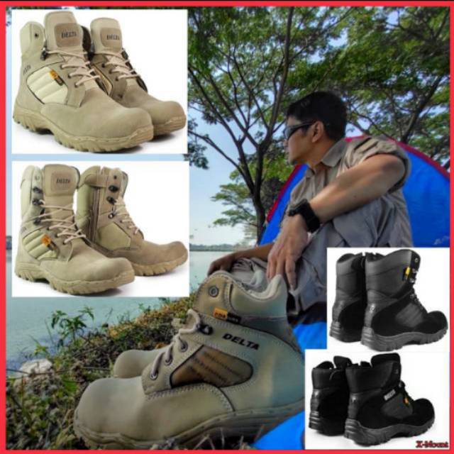 SEPATU GUNUNG PDL SAFETY BOOTS Touring Hiking Camping 6 8 inch