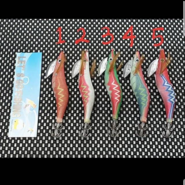 SQUID JIG LET'S GO FISHING (MIRIP YAMASHITA / RATTLE) #3.0