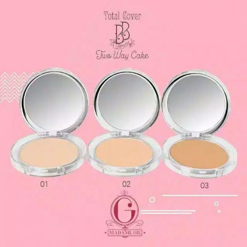 MadamGie total cover BB Two Way Cake - Bedak Padat