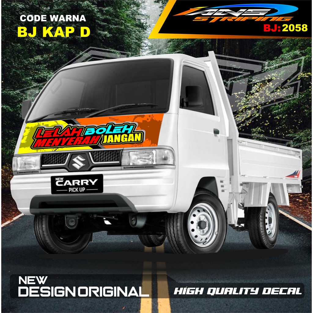 STICKER KAP DEPAN CARRY L300 PICK UP / STIKER KABIN CARRY L300 / STIKER KAP CUP DEPAN L300 PICK UP / STIKER MOBIL