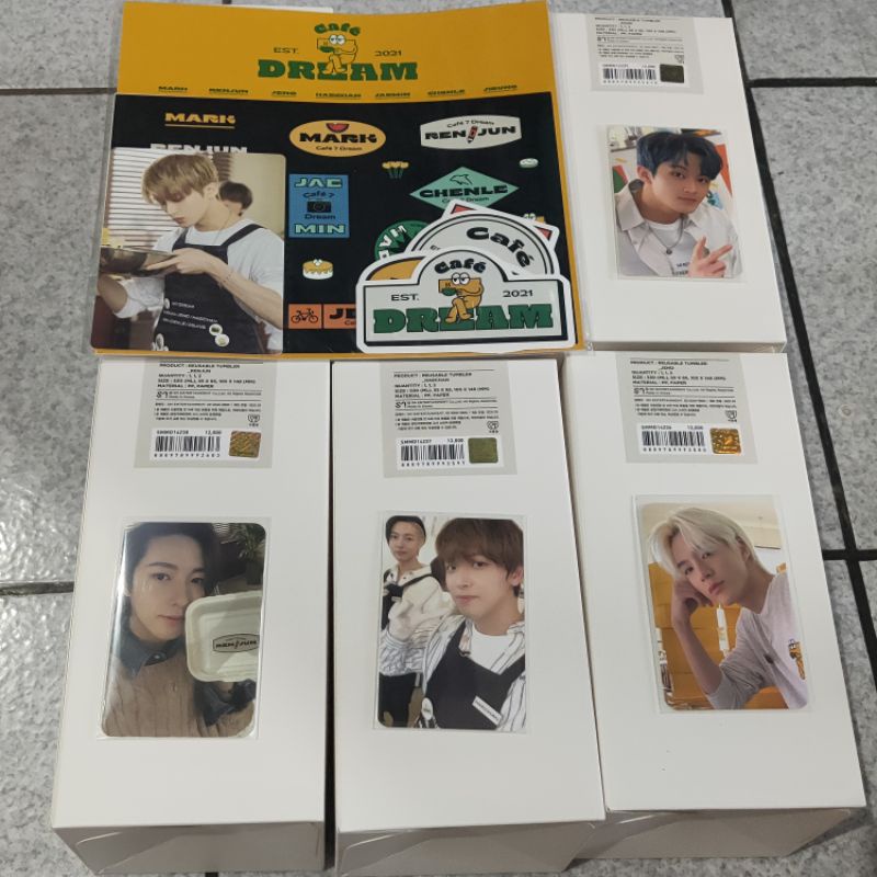 [Ready Stock] NCT Dreams 7 Dream Cafe Tumblr PC Jeno Renjun Haechan Mark CAFE 7 Dream sticker Mark