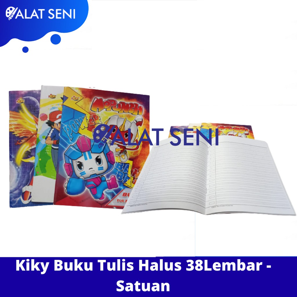 

Kiky Buku Tulis Halus 38 Lembar - Buku Garis 3 - Satuan