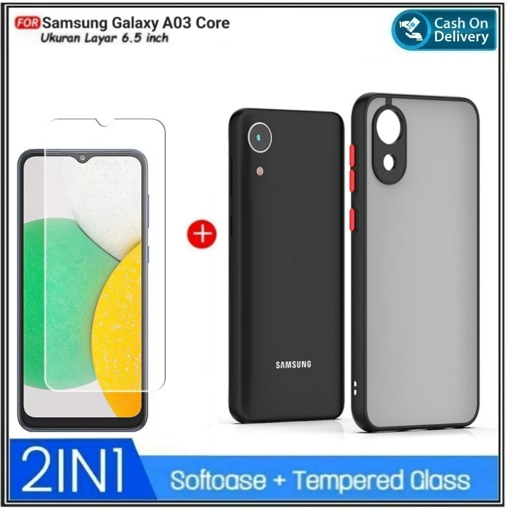 PROMO Paket 2in1 CASE Samsung Galaxy A13 4G A23 4G A03 Core A03 LTE 2022 Soft Hard My Choice Aero Dove Matte Premium Casing Slim Cover Shockproof Free Anti Gores Layar Premium Quality