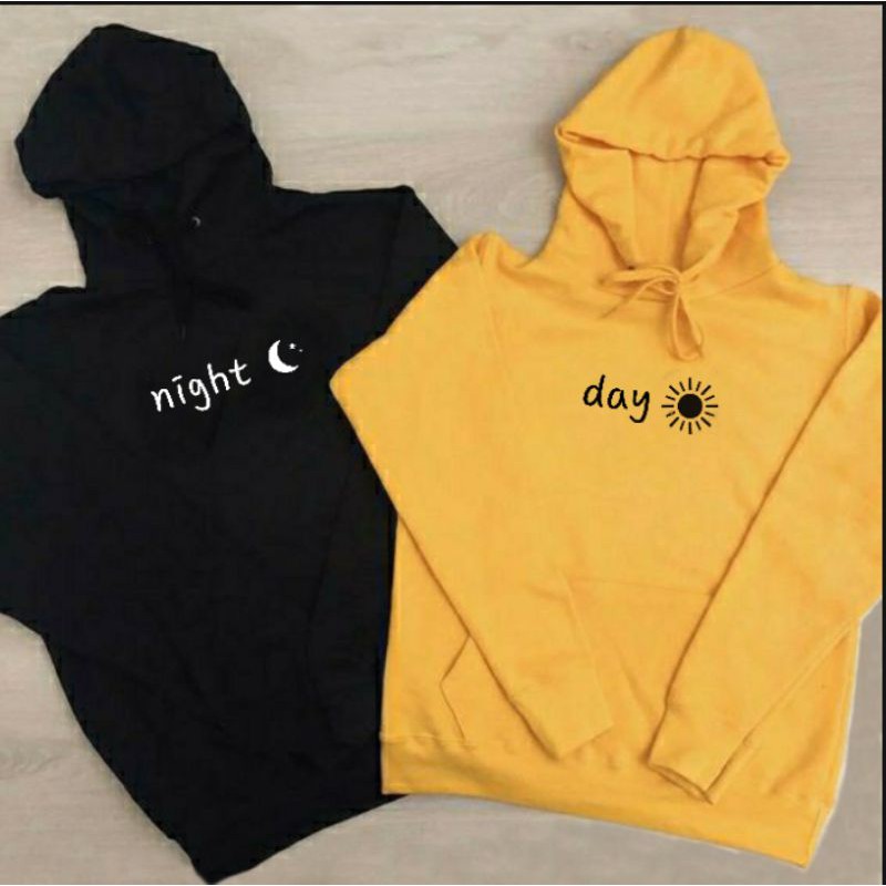 S - XXXXXL(6XL) COUPLE Jaket Hoodie Couple BIGSIZE Hoodie DAY and NIGHT Hoodie The Moon And The Sun