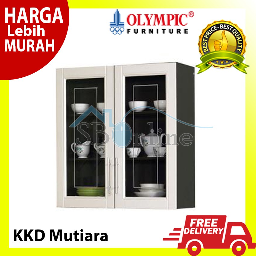 KKD Mutiara Kitchen Set Atas 2 Pintu Kaca