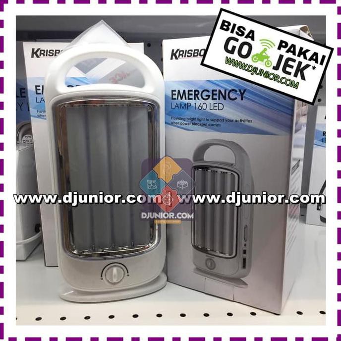 Krisbow - Kris Emergency Lamp 160 Led Dimmer / Lampu Senter Darurat Paling Murah
