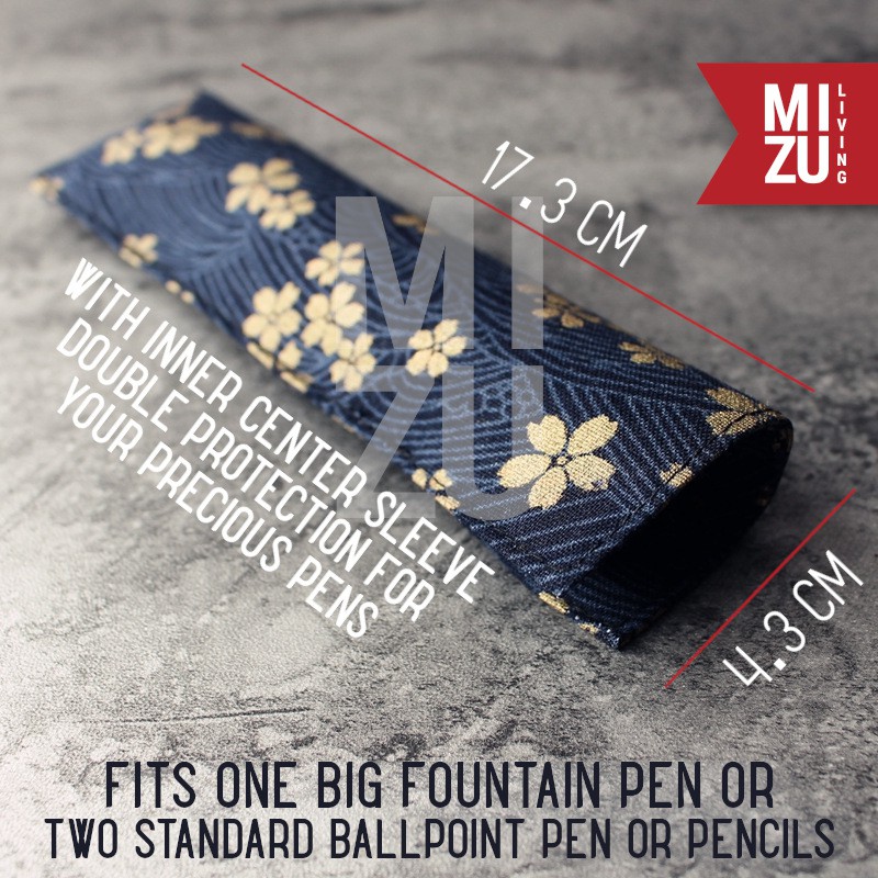 MIZU YUKATA Pen Kimono Sleeve Pencil Case Fountain Pen Apple Pencil Stylus Protector Tempat Pensil-4