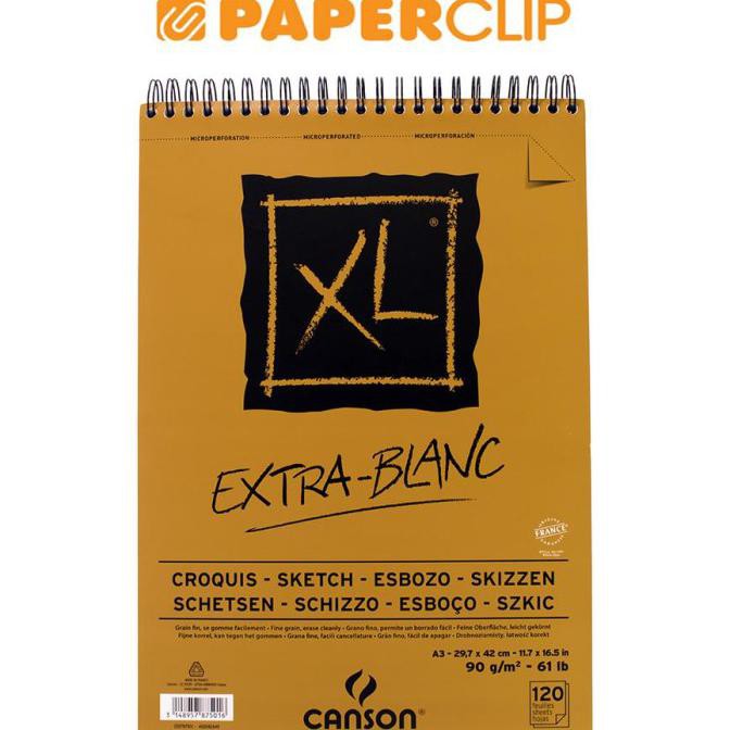 

Hadir Sketchbook Canson 200787501 A3 120S Xl Extra White Terbatas