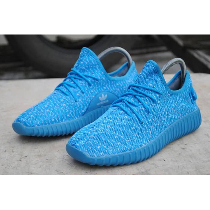 Terlaris {jso} ADIDAS YEEZY WANITA BIRU TOSCA/SEPATU GYM WANITA/SEPATU CEWE