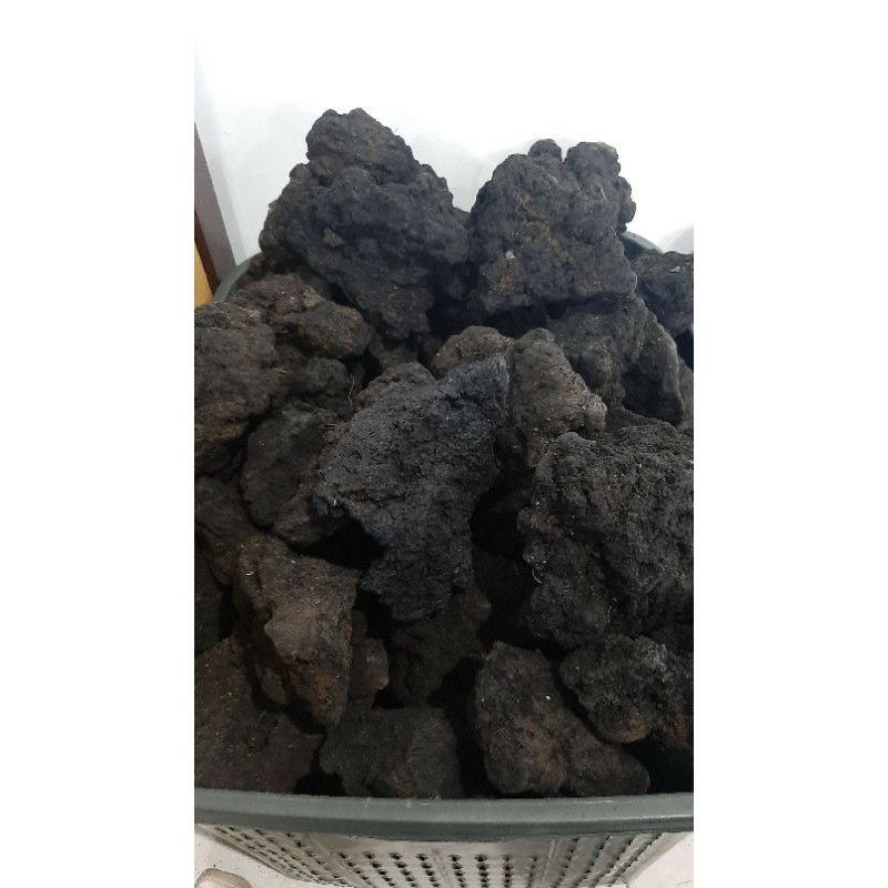 batu lava rock hitam