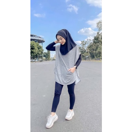Jilbab Sport Jersey Premium