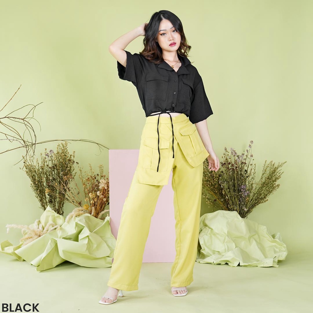 Airflow Cascara Shirt Atasan Kemeja Blouse Top Wanita