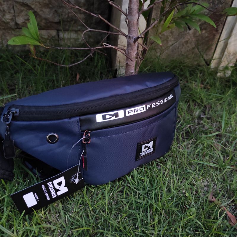 Produk Tas Asli DM5 | Tas WaistBag Distro Murah | Tas Selempang Pria Kanvas Premium