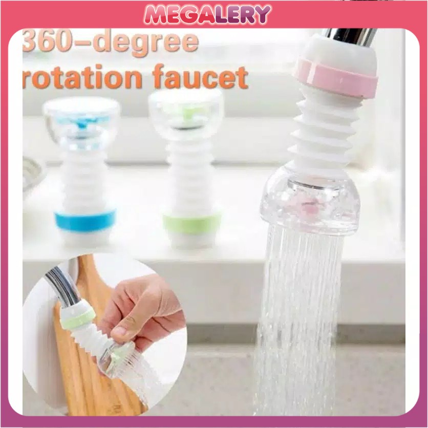 Filter Saringan Kran Air Kipas Kincir Putar Sambungan Keran FLEXIBLE Faucet Kepala Wastafel