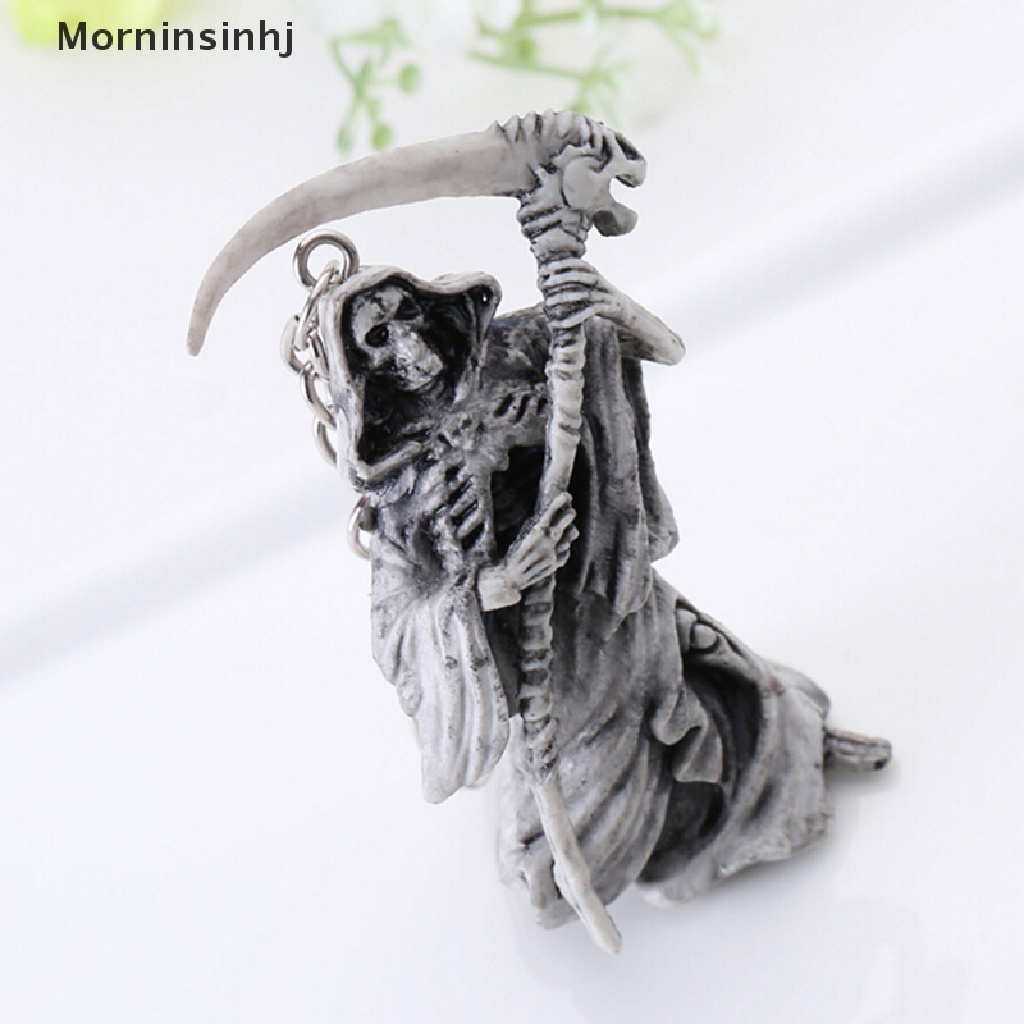 Mornin New Skull Keychain Karet Devil Death Monster Aksesoris Gantungan Kunci Mobil Motor id