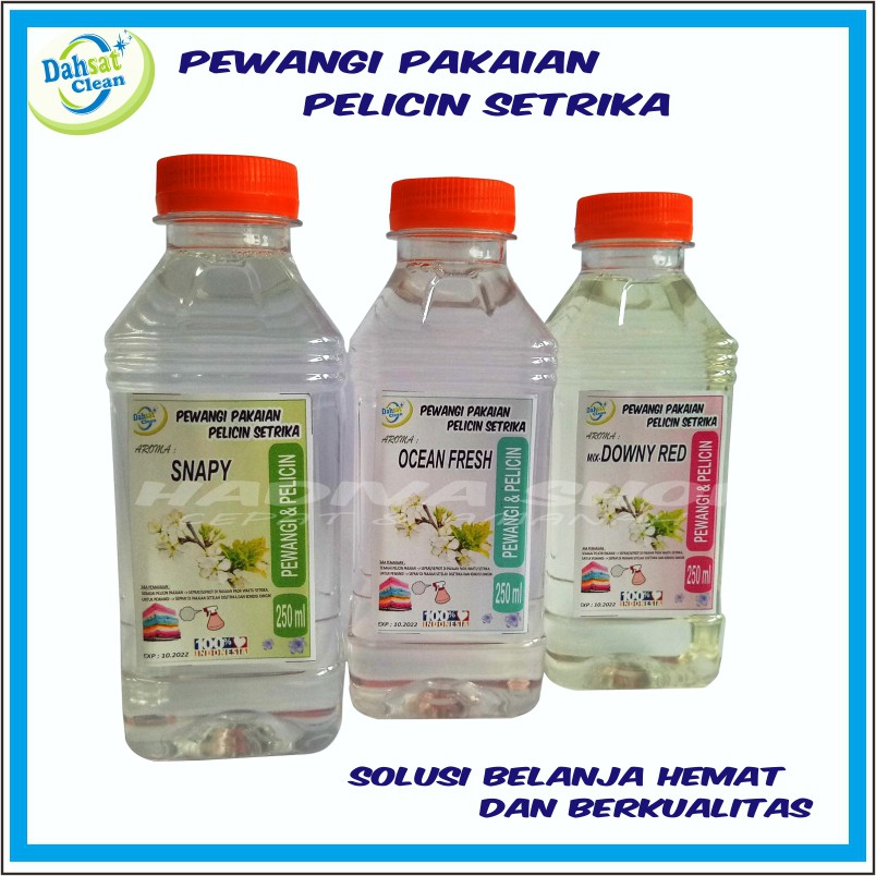 PELICIN SETRIKA SUPER DAHSAT CLEAN PEWANGI PAKAIAN 250 ML BOTOL (COD_BISA)