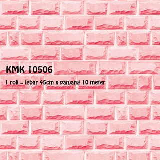WALLPAPER DINDING UK 45CM X 10 METER KMK 10506 MOTIF BATA WALLPAPER DINDING UK 45CM X 10 METER KMK 10506 MOTIF BATA
