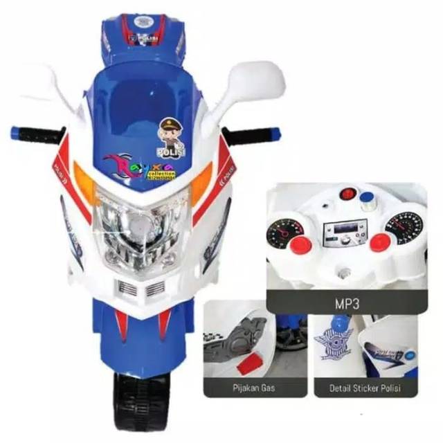 Mobil Motor Aki Mainan Anak Polisi PMB M-01