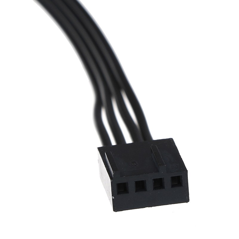 (Ele) Adaptor Splitter Kabel Power Kipas Pendingin Cpu 40cm 1 Ke 5 4-pin Molex Tx4 Pwm Warna Putih