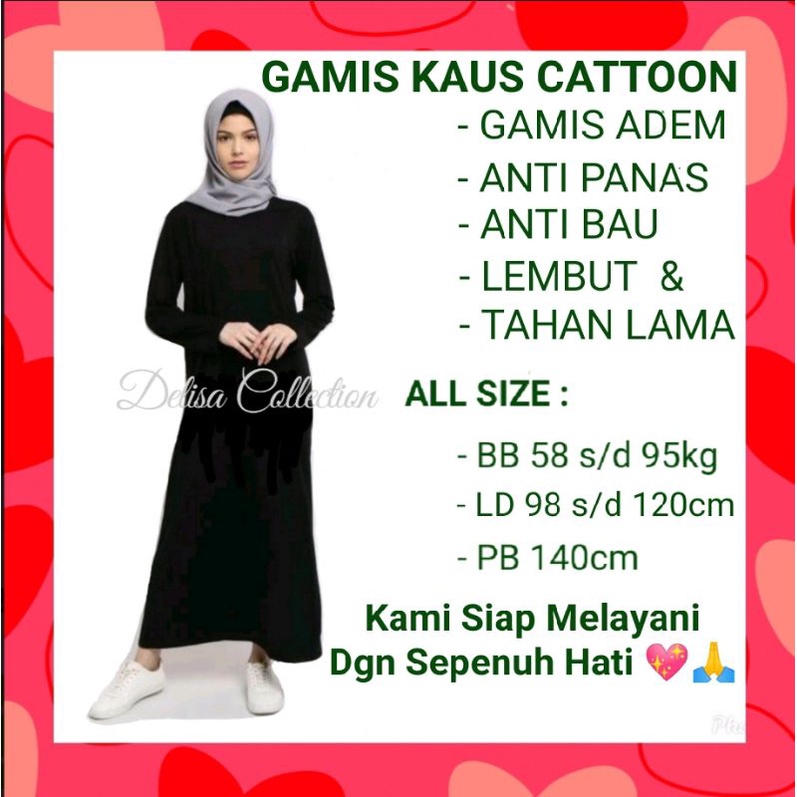 GAMIS KAUS CATTOON RAYON PREMIUM/INNER KAFTAN/GAMIS HIJAB/GAMIS KAUS/MANSET GAMIS/GAMIS SPANDEK