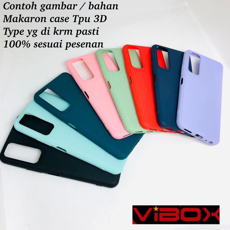 PROMO MAKARON CASE TPU 3D OPPO A74 4G 5G RENO 5 5F POCOPHONE M3 REALME C21