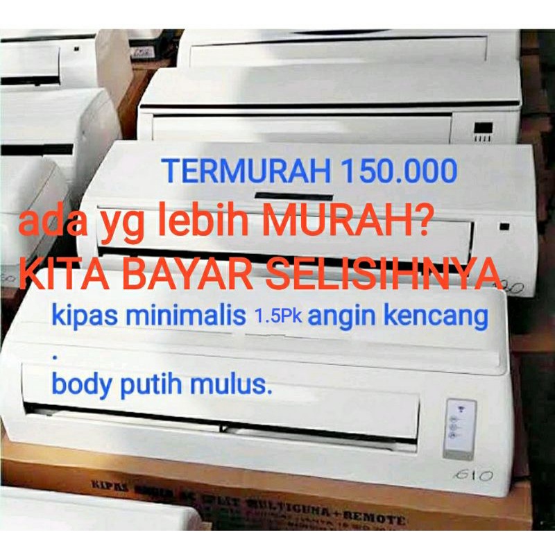 kipas angin mini model ac split manual colok tanpa remote 20watt bergaransi 