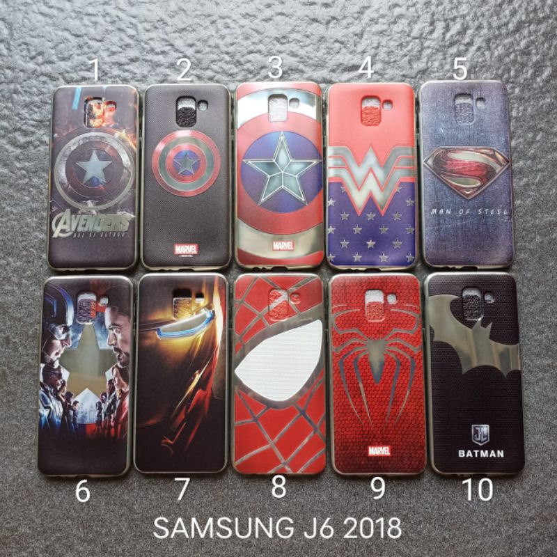 Case gambar Samsung J6 2018 motif cowok ( 3 motif ) soft softcase softshell silikon cover casing kesing housing