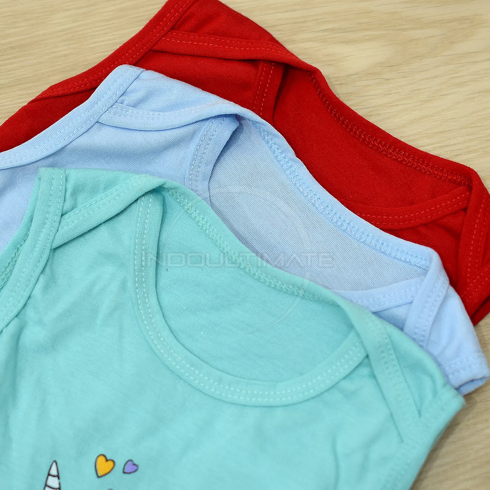 1pc Jumper Bayi Lengan Kutung COTTON BABY LEON Jumpsuit Anak Bayi Balita BodySuit Baju Bayi BC-024SK-5