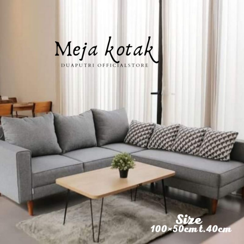 meja ruang tamu minimalis meja kotak multifungsi 100×50 t..40cm