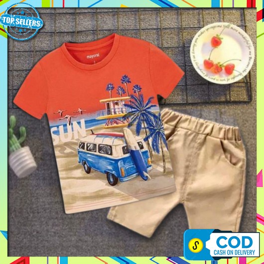 Setelan Anak  Baju Anak Korean Style Pakaian Anak Laki-Laki Premium Set Anak Terbaru Setelan Hari Ra