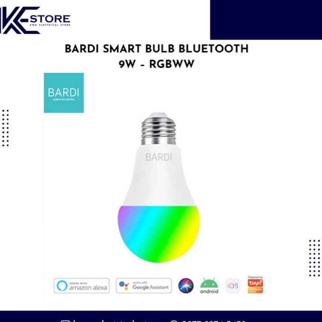 BARDI SMART BULB BLUETOOTH 9W RGBWW