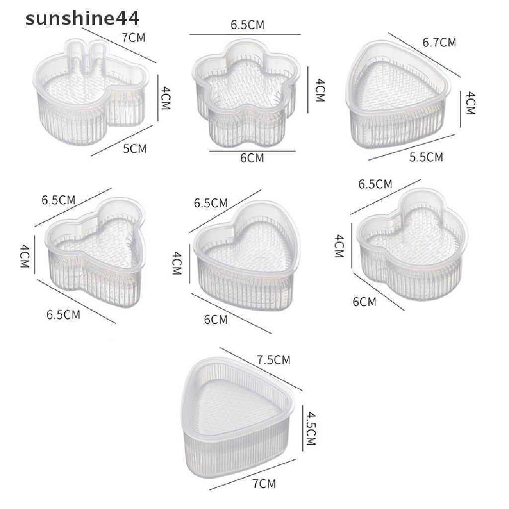 Sunshine 7pcs Cetakan Nasi Sushi DIY