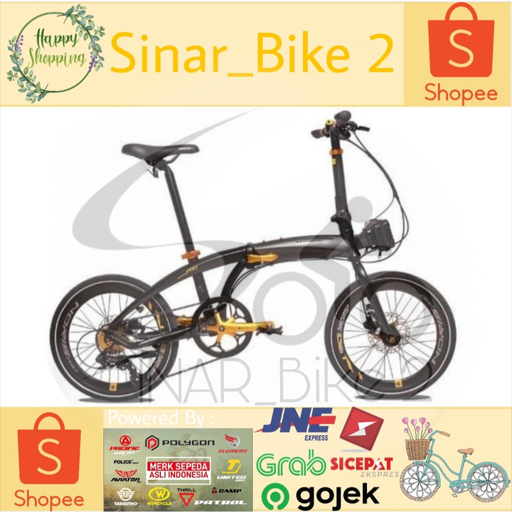 Sepeda Lipat Pacific Noris Pro Alloy 8 Speed (Ekspedisi)