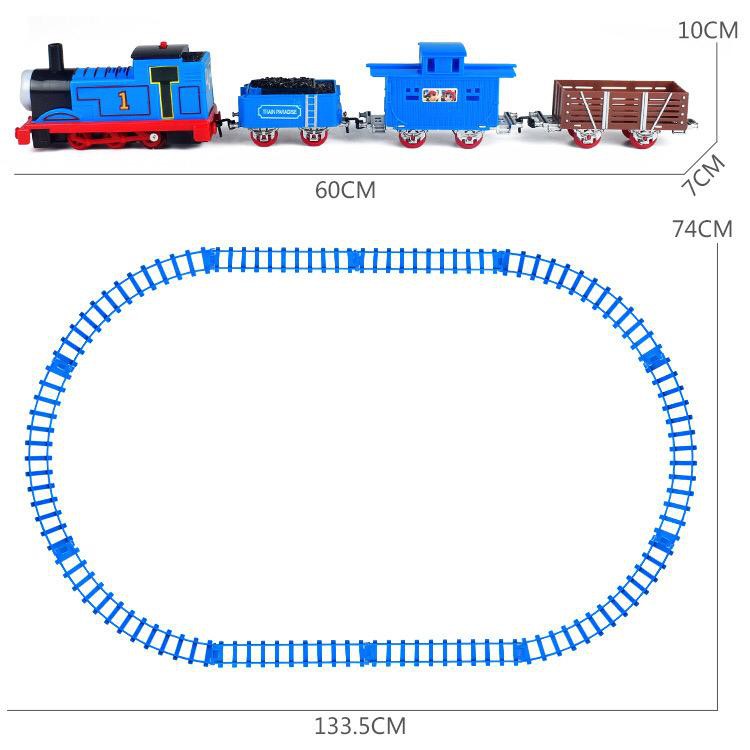 [MS]Mainan  Kereta Api Lengkap Rail Bisa Berasap Dan Story Tellung