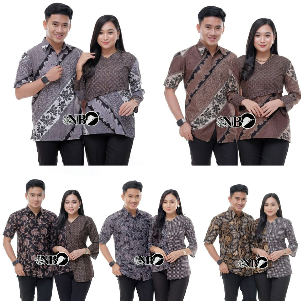 Batik couple kantor wanita pria - blouse atasan kantor seragam wanita pria seragam batik - seragam pabrik seragam nikah