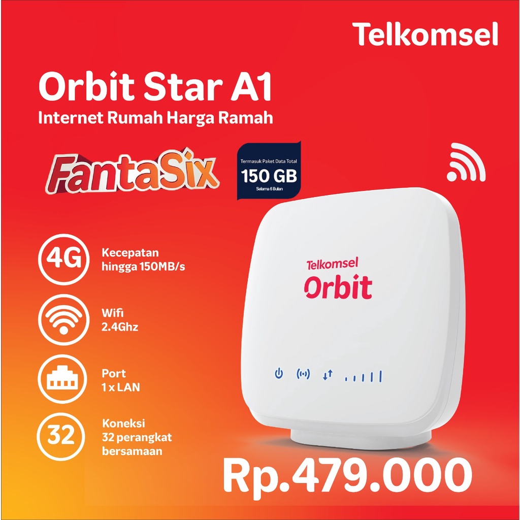 Telkomsel Orbit Star A1 Advan Modem Router Modem Wifi 4G