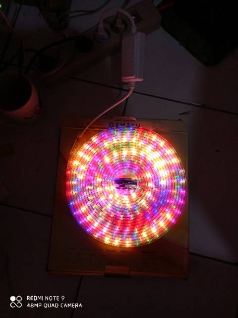 Lampu LED strip Selang RGB 2835 SMD Rope Light warna warni