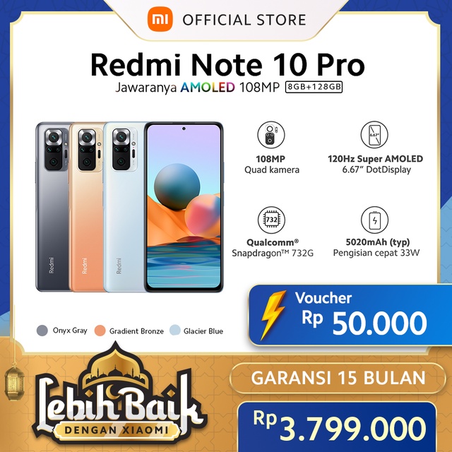 Xiaomi Redmi Note 10 Pro (8GB+128GB) AMOLED 6.67