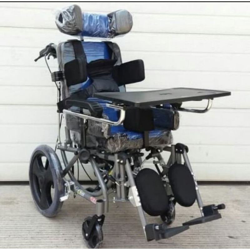 Kursi roda celebra palsy Sella / Kursi roda CP untuk caca otak dewasa dan anak + Meja