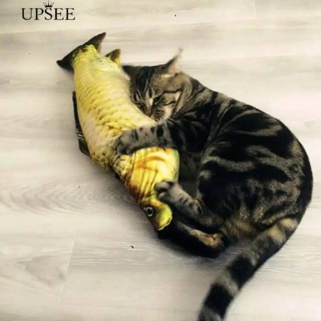 Mainan Kucing &quot;IKAN ISI CATNIP RESLETING 40cm/60cm&quot; Cat Toys