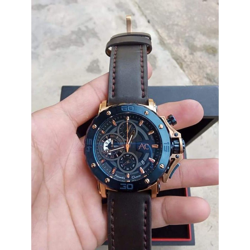 Alexandre Christie 9205 MC Blue Rose Gold