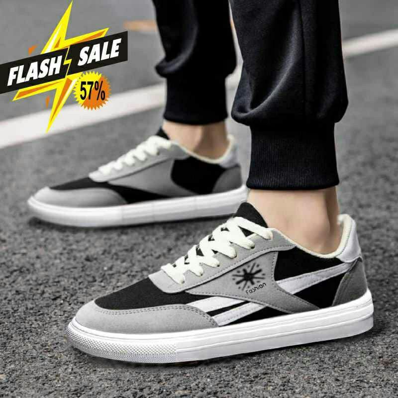 Sepatu Sneakers Pria ANSUONI-2023 / Sepatu Sport Pria Terbaru Sneaker Import Lucky Korean Style