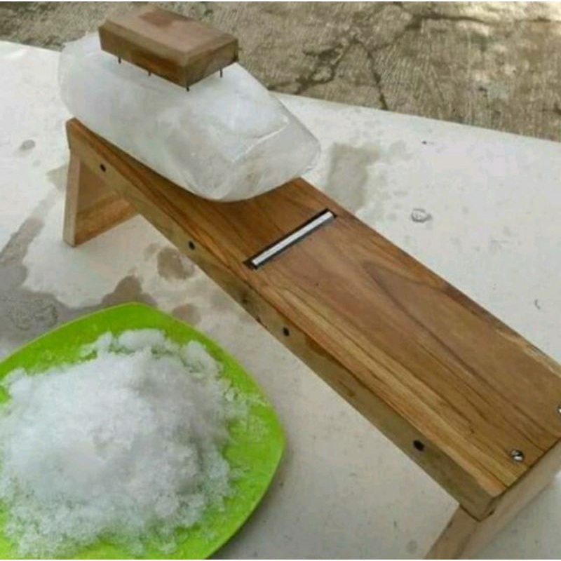 Alat Serut Es Batu Manual Serutan Es Batu Balok  Parutan Es Balok Produk UMKM/ Pasrahan Es Manual Ba