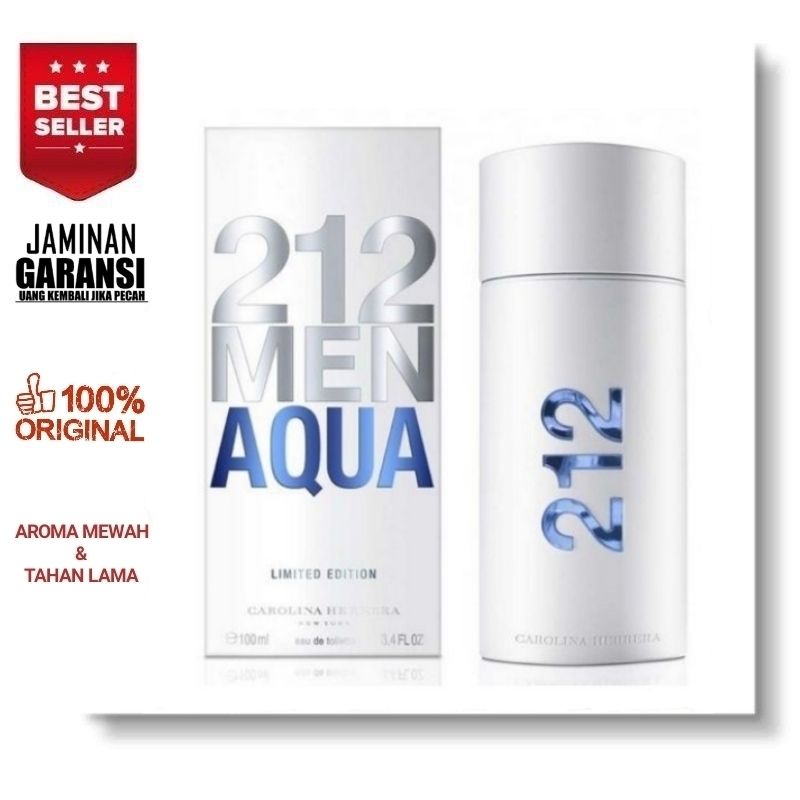 PARFUM PRIA 212 MEN AQUA TUTUP MAGNET 100ML ORI IMPORT